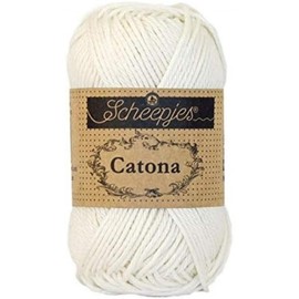 Scheepjes - Scheepjes 105 Braut Weiße Catona Garn - 1x25g