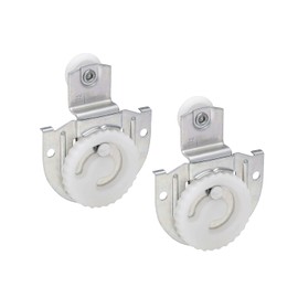 National Hardware N344-861 V795 Sliding Door Hangers in Zinc plated, 2 Count (Pack of 1), 7/16" offset - 2