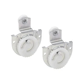 National Hardware N344-861 V795 Sliding Door Hangers in Zinc plated, 2 Count (Pack of 1), 7/16" offset - 2