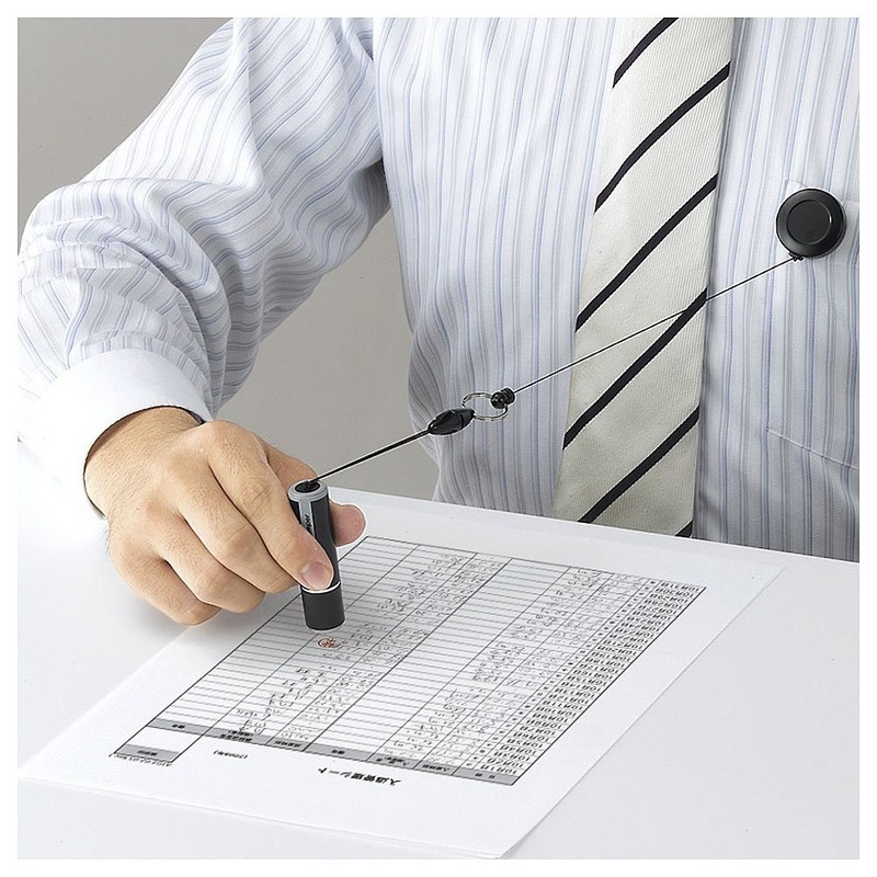 シャチハタ ネーム9専用 携帯リールコード 約60cm XL-9PRK/H