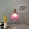 ONEBAO Glass Flower Pendant Light Lily of The Valley Decorative