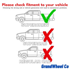 Window Deflectors Smoke Tinted in-Channel Side Window Vent Visor Deflectors Rain Guards Compatible with Ford F150 2015-2020 SuperCrew (fit for F250-F550 17-25) - 4pcs. GW0815