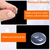 Isslly 30 PCS Glass Table Top Anti Slip Bumpers, Round