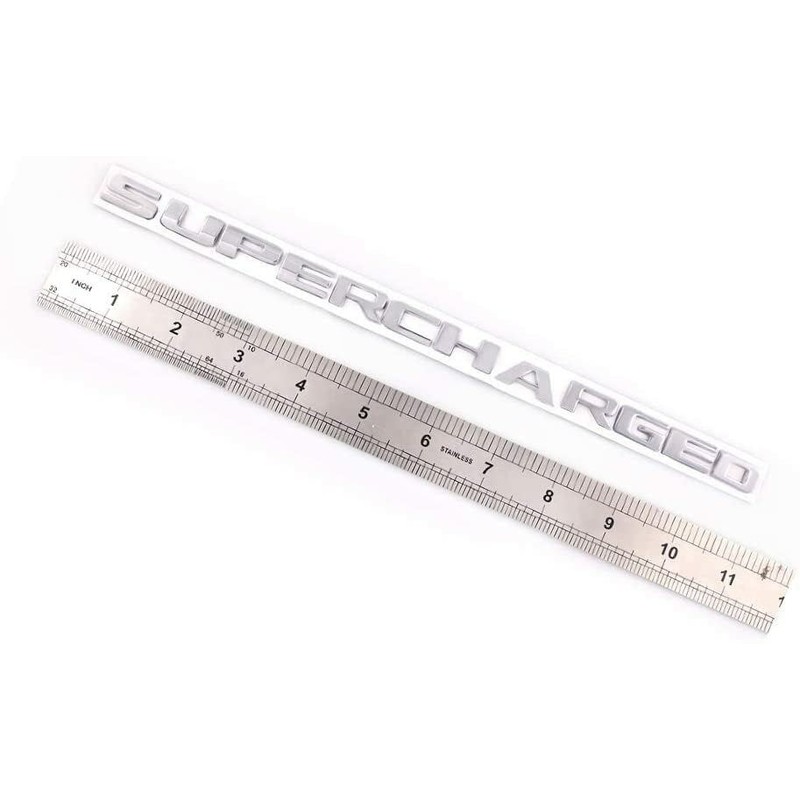 2X Supercharged Letter Emblem Metal Badges Nameplate Logo (Chrome)