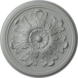 12 3/4"OD x 7/8"P Legacy Acanthus Ceiling Medallion (Fits Canopies up to 3 1/2") (color may vary)