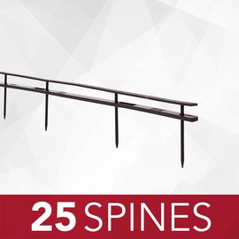 GBC Binding Spines, Reclosable, 2" Depth, 4 Pin Spines, 200 Sheet Capacity, VeloBind, Black, 25 Pack (9741630)