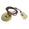 Single E27 Bright Gold Rose Vintage Lighting Pendant 1.8m Cable