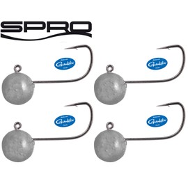 Spro Freestyle Micro Jig 29 Natural - 4 Jig Hooks for Rubber Fishing, Jig Heads for Rubber Fishing, Lead Heads for Rubber Bait, Weight/Length/Hook Size: 2.0 g - 2.2 cm - Size 4