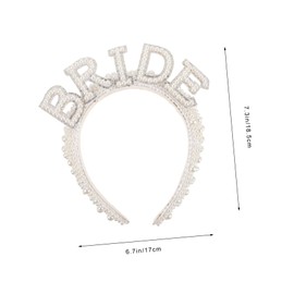 PACKOVE Pearl Rhinestone Headband for Weddings Elegant Bridal Headdress Accessory for Costume Parties and Special Events Delicate Design for Instant Glamour