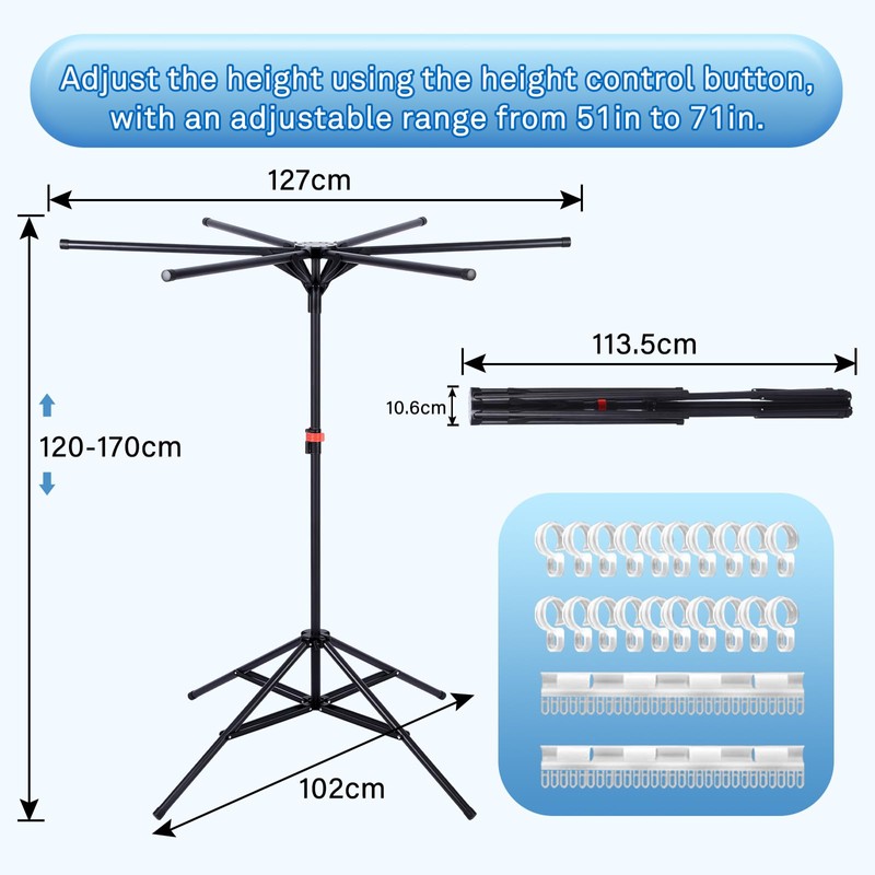 Pool Towel Rack Outdoor, Heavy Duty Outdoor Towel Rack,Adjustable 75