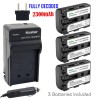 Kastar NP-FM50 Battery & Charger for Sony DCR-TRV460 TRV480 TRV530