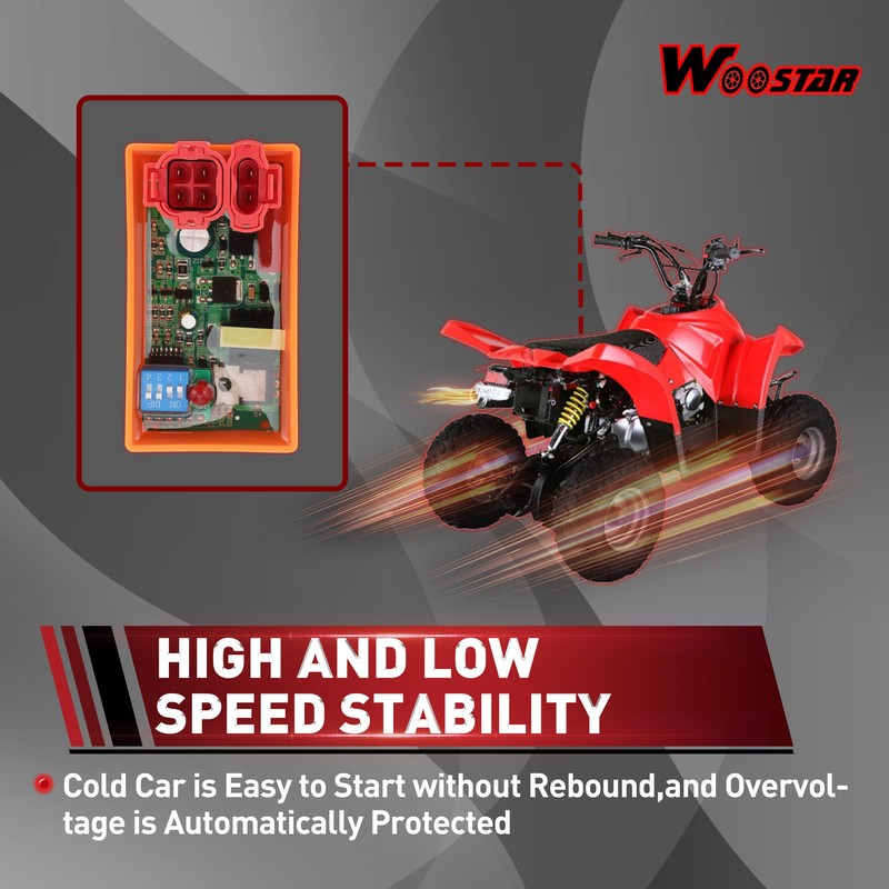 WOOSTAR 6 Pin DC CDI Box Replacement for GY6 50cc