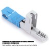 10Pcs Fiber Optic Quick Connector UPC FTTH SC/APC Embedded Fast