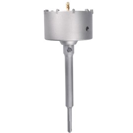 90mm / 3.5 inch Concrete Hole Saw with 220mm SDS Plus Rod, Cement and Brick Hole Saw for Concrete, Cement, Brick Wall and Stone