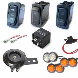 X-LIGHT OEM Sized LED Rocker Switch Turn Signal Horn Kit for Polaris Ranger 1000 XP 18+