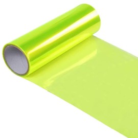 DIYAH Fluorescence Yellow Vinyl Tint Film for Headlights, Tail Lights, Fog Lights – Self-Adhesive, Scratch-Resistant, Easy to Install, Universal Fit for Cars, SUVs, Trucks (12 X 48 Inches)