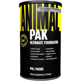 Animal Pak - Convenient Multivitamin for Men & Women Daily All-in-One Vitamin & Supplement Pack - Zinc, Vitamins C, B, D, Amino Acids, and Immune Support - Sports Nutrition Performance - 44 Count