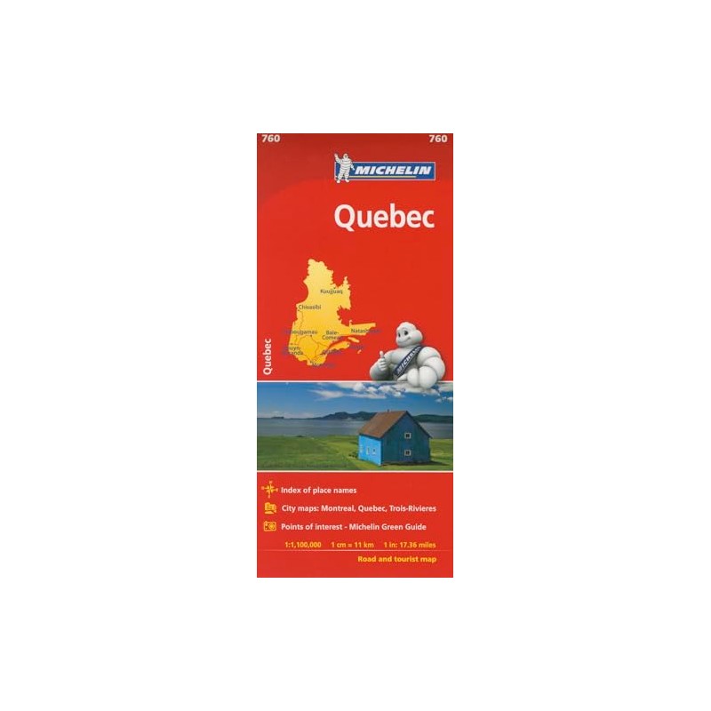 Michelin Quebec Map 760