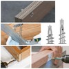 70 Pcs Plasterboard Fixings Heavy Duty,Metal Wall Plugs and Screws,Self Drill Drywall