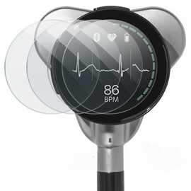 NASIUSE 2-Pack Tempered Glass Screen Protector Compatible with Eko CORE 500™ Digital Stethoscope, [2.5D 9H Hardness] [Anti-Scratch]