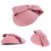F FADVES Wool Felt Fascinator Winter Women Pillbox Hat Bowknot