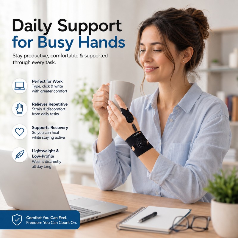 Adjustable Finger Splint for Daily Support – Knob-Fit Trigger Finger