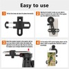 62-105mm Cell Phone Camera Clip Mount Spotting Scope Adapter Focusing
