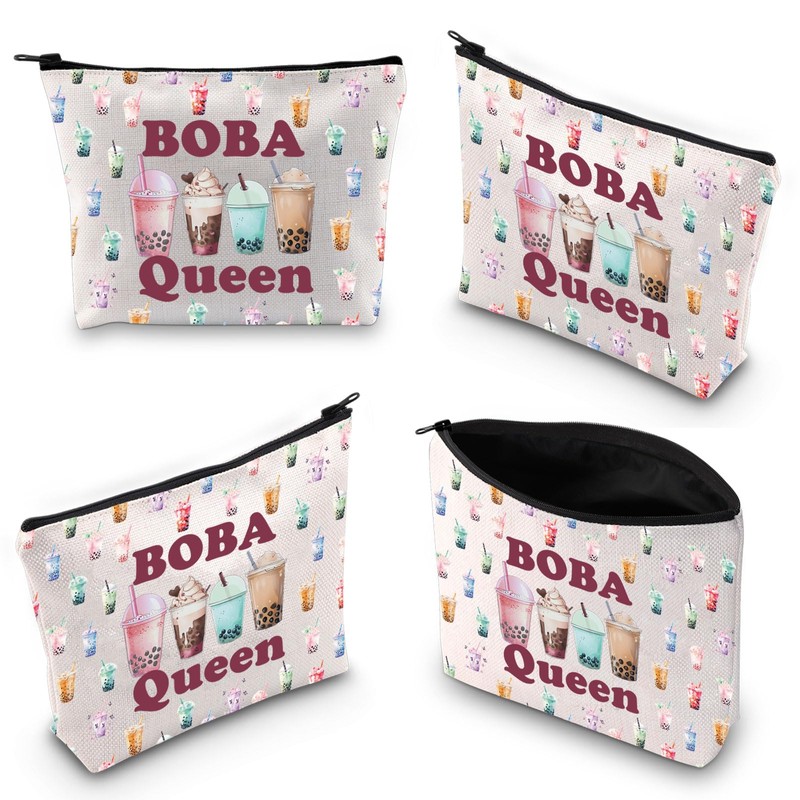 Boba Tea Makeup Bag Boba Queen Boba Tea Lover Gift