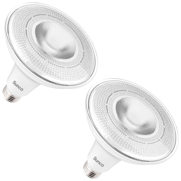 Sunco Lighting Sunco Outdoor Flood Light Bulb LED PAR38, Exterior