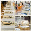 Gandeer 100 Pcs Gold Disposable Placemats 11 x 17 Inch