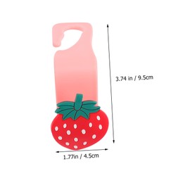 TEHAUX 1set Strawberry Car Headrest Hooks Durable Backseat Organizers for Bags Easy Installation Multi Functional Car Seat Hangers for Grocery Handbag and Umbrella Storage 6pcs