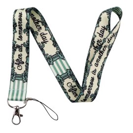 Pinstant After All Tomorrow Is Another Day Hope Inspirational Motivational Quote Optomist Optomism Better Future 17.7" Neck Lanyard Keychain Holder ID Badge Strap