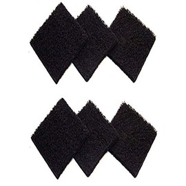 6 Pack Activated Carbon Compost Caddy Filters Kitchen Compost Collector Replacement Filters Compatible with ECO 2000 Compost Collector (1.97 Inch Thickness)