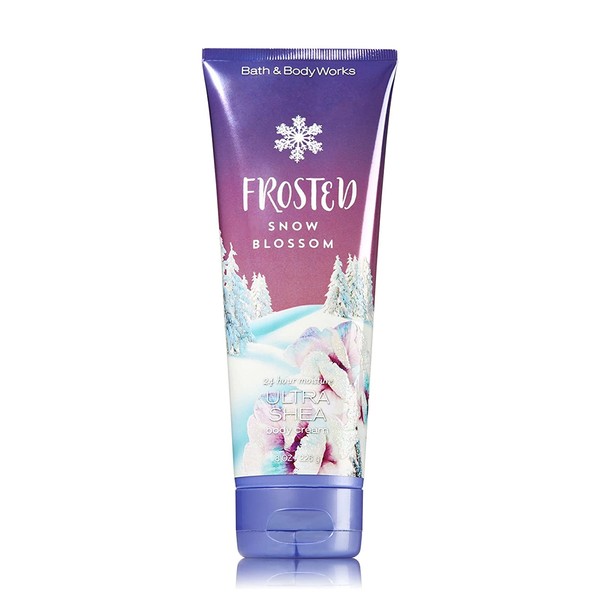 Bath and Body Works Frosted Snow Blossom Ultra Shea Body Cream 8 Ounce