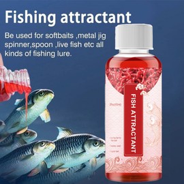 hengdaodao Red 40 Fishing Lures,Red Worm Liquid Baits & attractant,Fishing Bait,Fishing Liquid,Red Ink Fishing,Bait Fish Additive,Fish Lure Attraction Enhancer for Trout, Cod, Carp, Bass (2 Bottle)