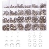Mariyandh 528Pcs E-Clips Circlip Retaining Rings Assortment Set(1.2mm-10mm) and C-Clips