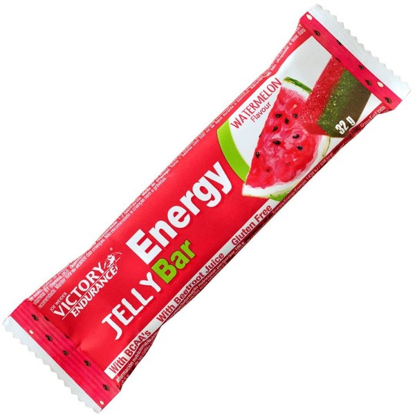 Weider Energy Jelly Bar Watermelon. 32g x 24 Bars Provide Vitamins, Minerals and Beet Juice. Without Gluten - 24 Count