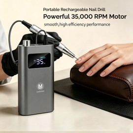 Professional Nail Drill Machine, 35000 RPM High Torque Electric Nail File