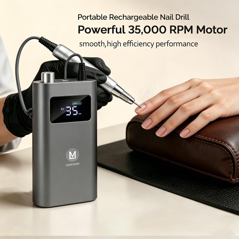 Professional Nail Drill Machine, 35000 RPM High Torque Electric Nail