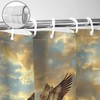 Sanzugh Rustic Hunting Duck Shower Curtain, Camo Wildlife Ducks Camouflage
