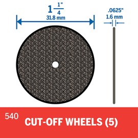 Dremel 540 Cut-Off Wheels 1-1/4" x.063 Thick, 5 Pack