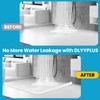 DLYYPLUS 39" Collapsible Shower Threshold Water Dam Water Stopper Barrier