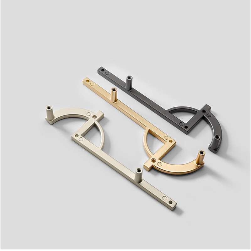 WJXFHTD 2PCS Art Decor Cabinet Pulls, Zinc Alloy Modern Simple