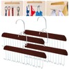 Xbaiyanr 4Pcs Anti Slip Multi Hook Coat Racks,Bra Hangers for