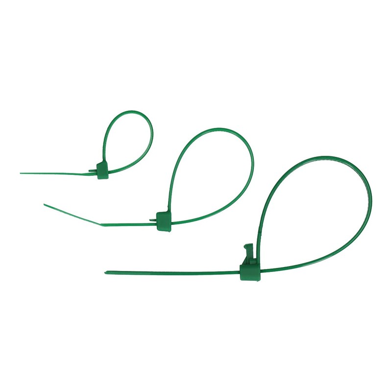 GARDENIX Pflanzenbinder, Kabelbinder 100 Stück (4.8 mm x 160mm, Grün),