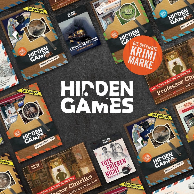 Hidden Games Crime Scene Crime Game, Escape Room Game [German