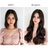 Extensiones Clip Invisible Onduladas, Juego de 2 Piezas (45cm y