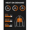 ORORO Men’s Heated Fleece Jacket with Battery, Fleece Heating Jacket