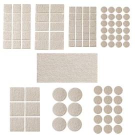 SANJAOYEE Furniture Anti-Slip Chair Felt, Set of 101, 8 Different Sizes, Chair Foot Seals, Floor Protection Sheet, Anti-Vibration, Soundproofing, Floor Scratch Prevention, Shock Absorption, Noise