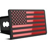 2 Inch Trailer Hitch Cover with American Flag, Heavy Metal